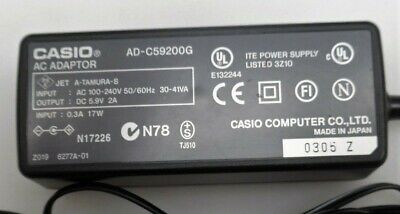 New Casio AD-C59200G 5.9V 2A AC Adapter POWER SUPPLY CHARGER